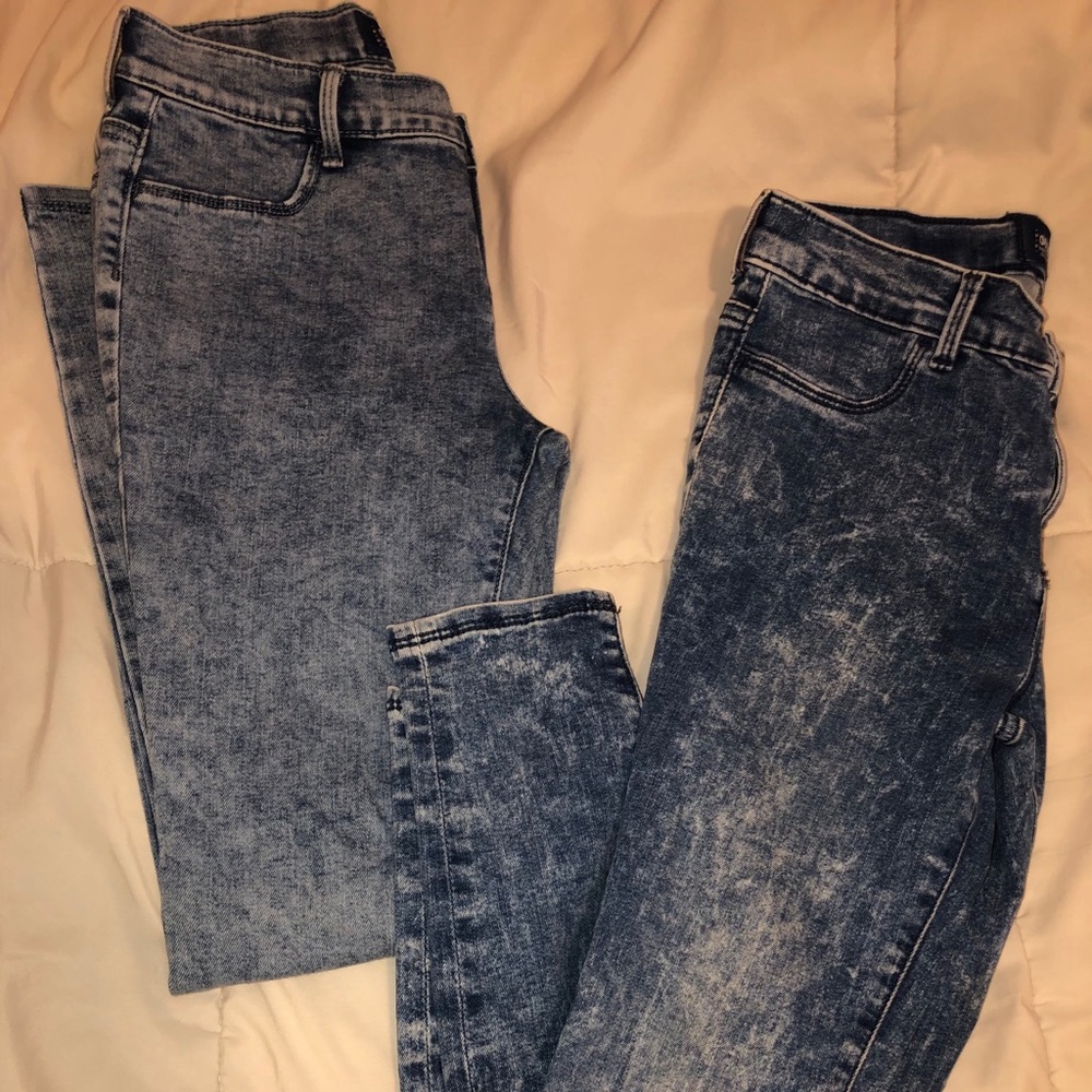 Acid wash skinny jeans -women’s/ girls